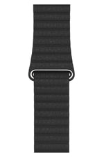 Apple Watch Uyumlu Deri Loop Kordon Siyah  bikordon