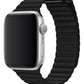 Apple Watch Compatible Leather Loop Band Black 