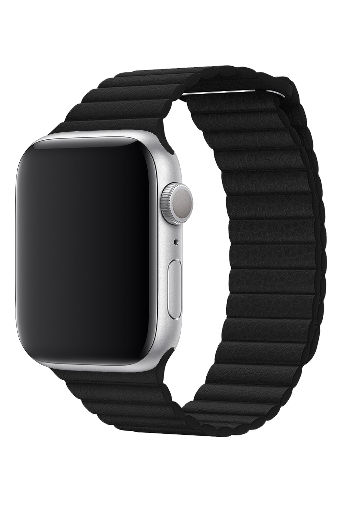 Apple Watch Uyumlu Deri Loop Kordon Siyah  bikordon