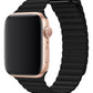 Apple Watch Uyumlu Deri Loop Kordon Siyah