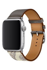 Apple Watch Compatible Duo Loop Band Marine Gray 