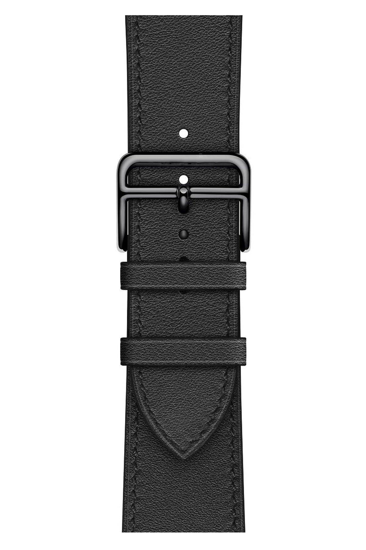 Apple Watch Uyumlu Duo Loop Kordon Siyah  bikordon