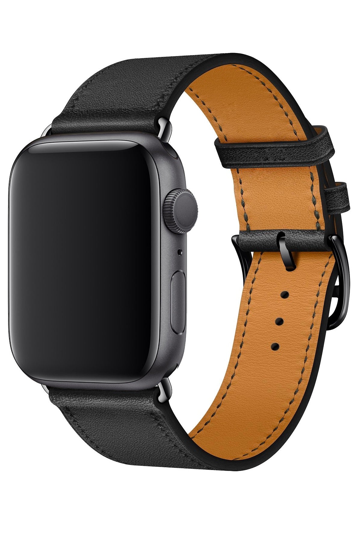 Apple Watch Uyumlu Duo Loop Kordon Siyah  bikordon
