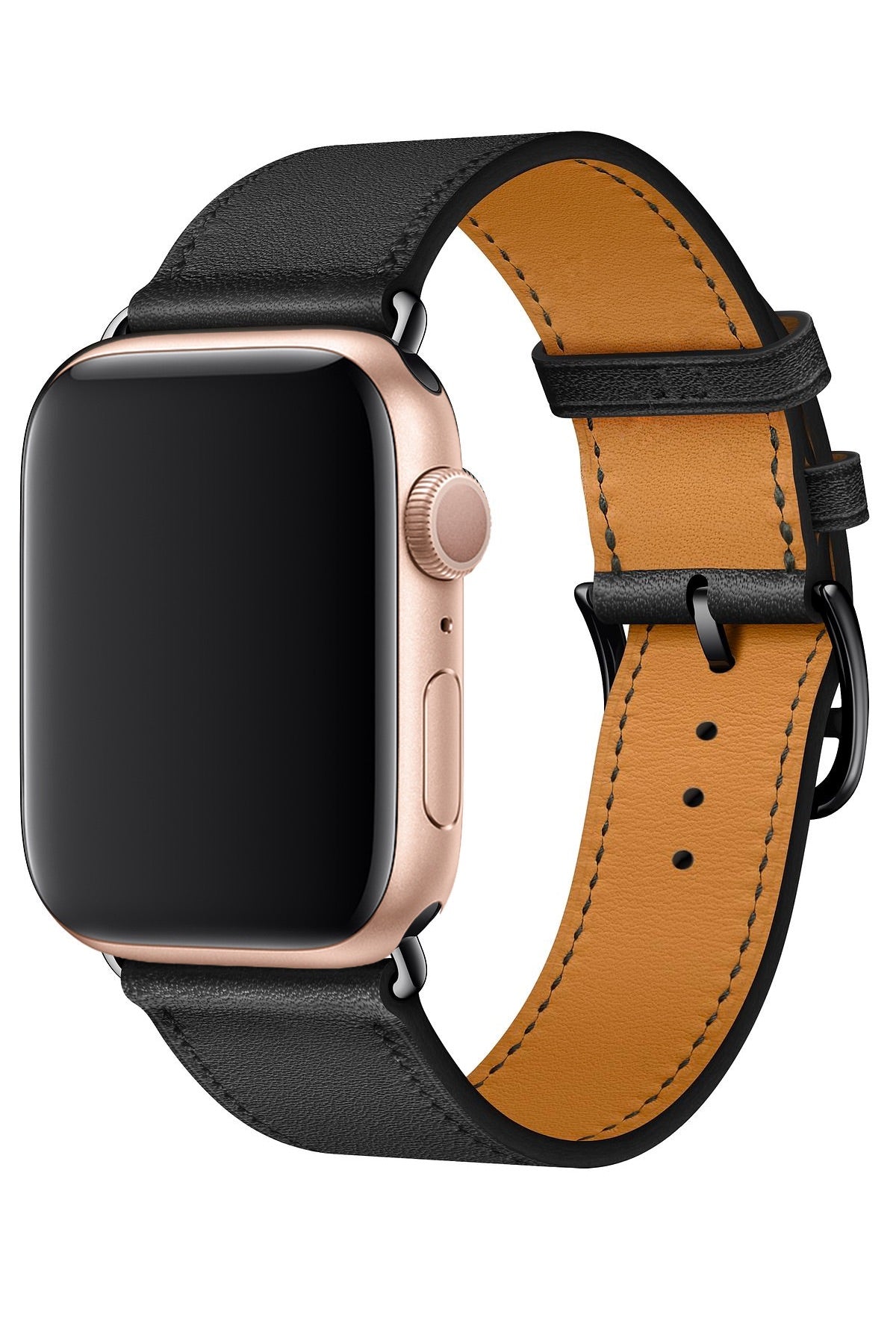 Apple Watch Uyumlu Duo Loop Kordon Siyah  bikordon