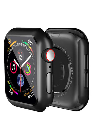 Apple Watch Uyumlu Ekran Koruyucu Kasa Siyah  bikordon