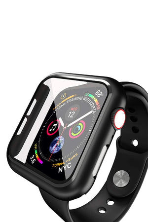 Apple Watch Uyumlu Ekran Koruyucu Kasa Siyah  bikordon