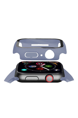 Apple Watch Uyumlu Ekran Koruyucu Lavanta Gri Renkli Kasa  bikordon