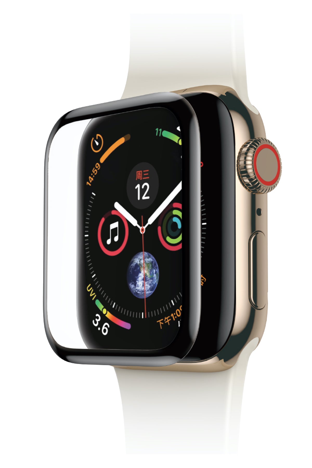 Apple Watch Uyumlu Kavisli 3D Ekran Koruyucu