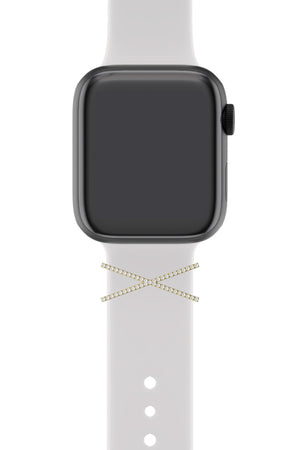 Apple Watch Uyumlu Kordon Süsü Charm Zircon Cross  bikordon