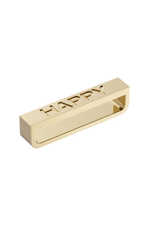 Apple Watch Uyumlu Kordon Süsü Charm Happy Gold bikordon