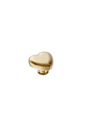 Apple Watch Uyumlu Kordon Süsü Charm Heart Gold bikordon