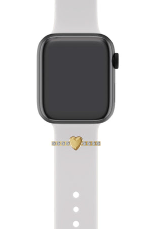 Apple Watch Uyumlu Kordon Süsü Charm Zircon Heart  bikordon