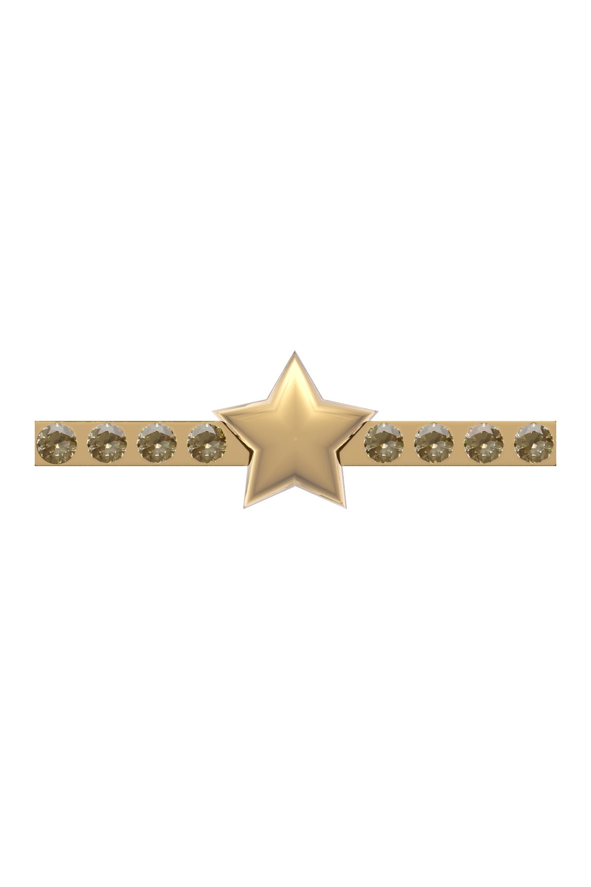 Apple Watch Uyumlu Kordon Süsü Charm Zircon Star Gold bikordon