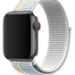 Apple Watch Compatible Sport Loop Band White Rainbow 