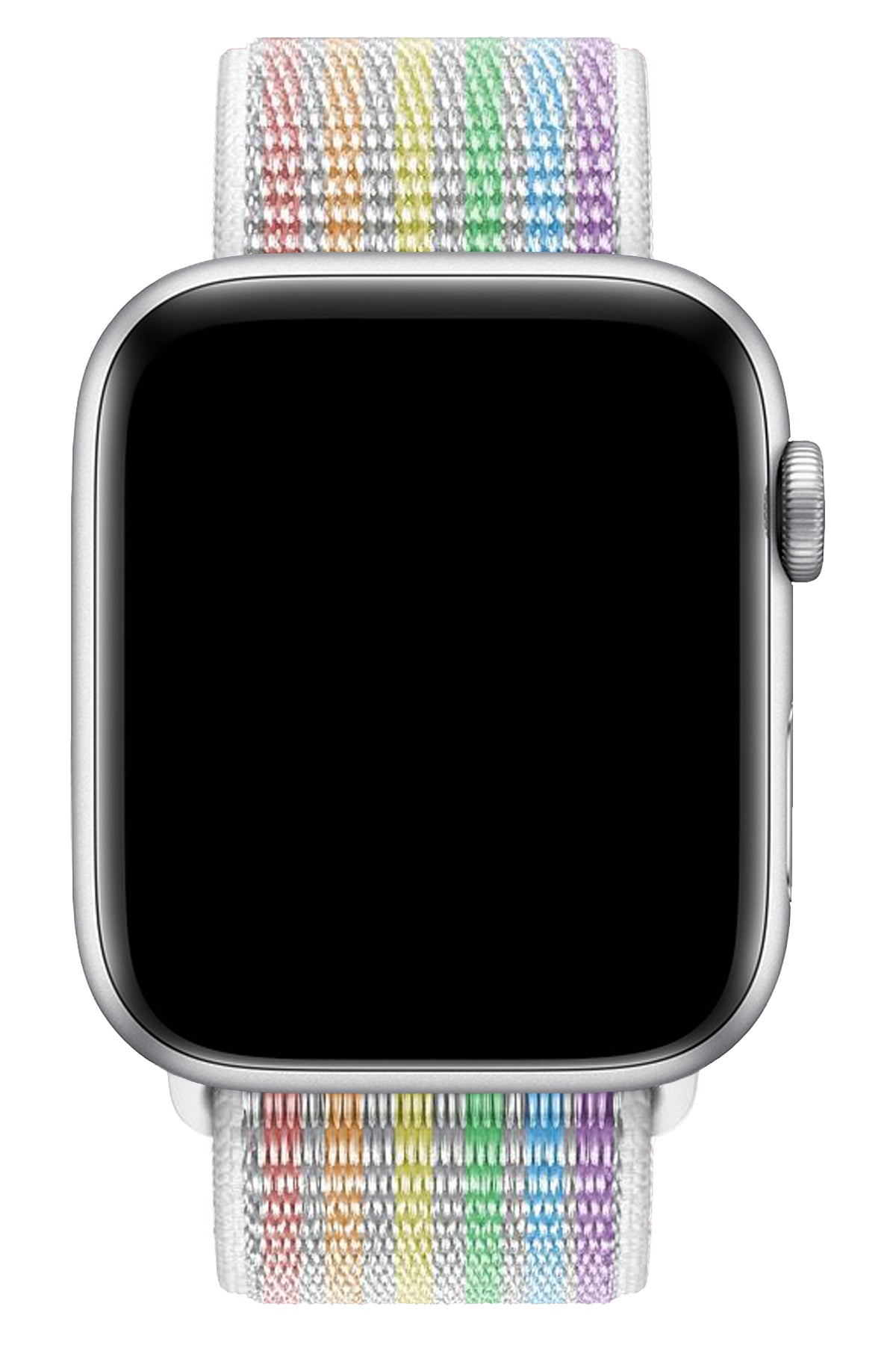 Apple Watch Uyumlu Spor Loop Kordon Beyaz Gökkuşağı  bikordon