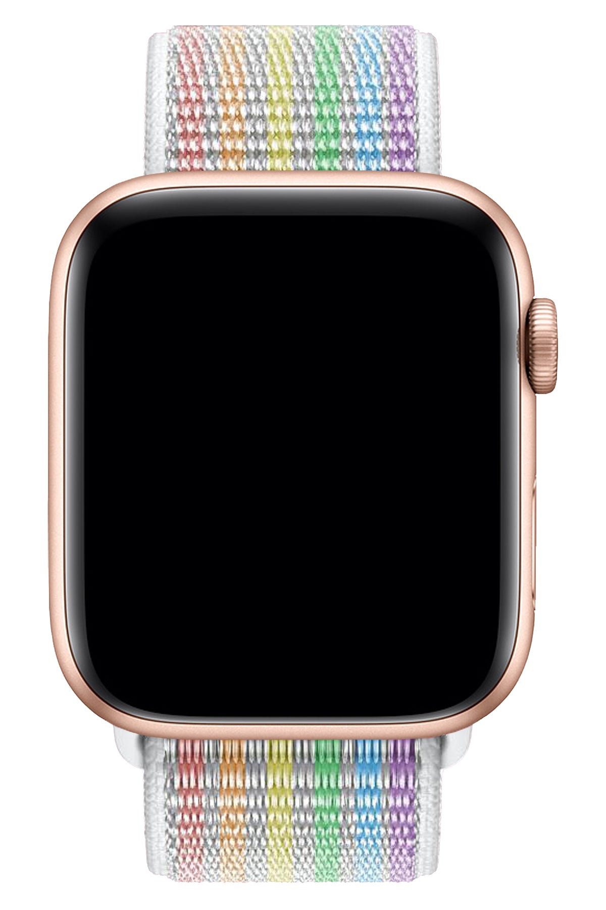Apple Watch Uyumlu Spor Loop Kordon Beyaz Gökkuşağı  bikordon
