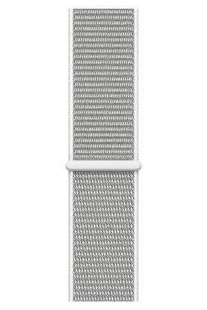 Apple Watch Compatible Sport Loop Band White Gray 