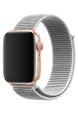 Apple Watch Uyumlu Spor Loop Kordon Beyaz Gri