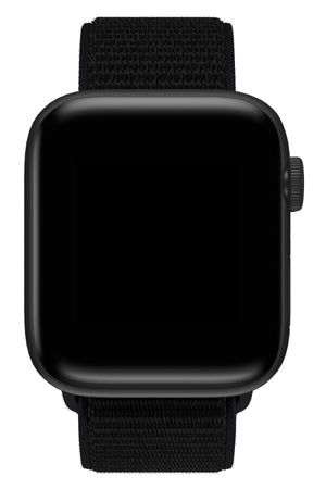 Apple Watch Uyumlu Spor Loop Kordon Dark Black  bikordon
