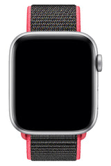Apple Watch Uyumlu Spor Loop Kordon Frambuaz Siyah