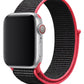 Apple Watch Compatible Sport Loop Band Raspberry Black 