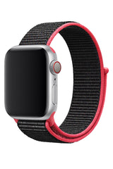 Apple Watch Uyumlu Spor Loop Kordon Frambuaz Siyah
