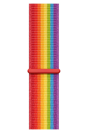 Apple Watch Compatible Sport Loop Band Rainbow 