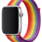 Apple Watch Compatible Sport Loop Band Rainbow 