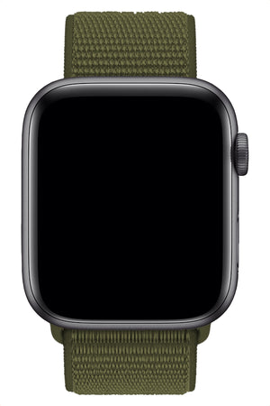 Apple Watch Uyumlu Spor Loop Kordon Haki  bikordon