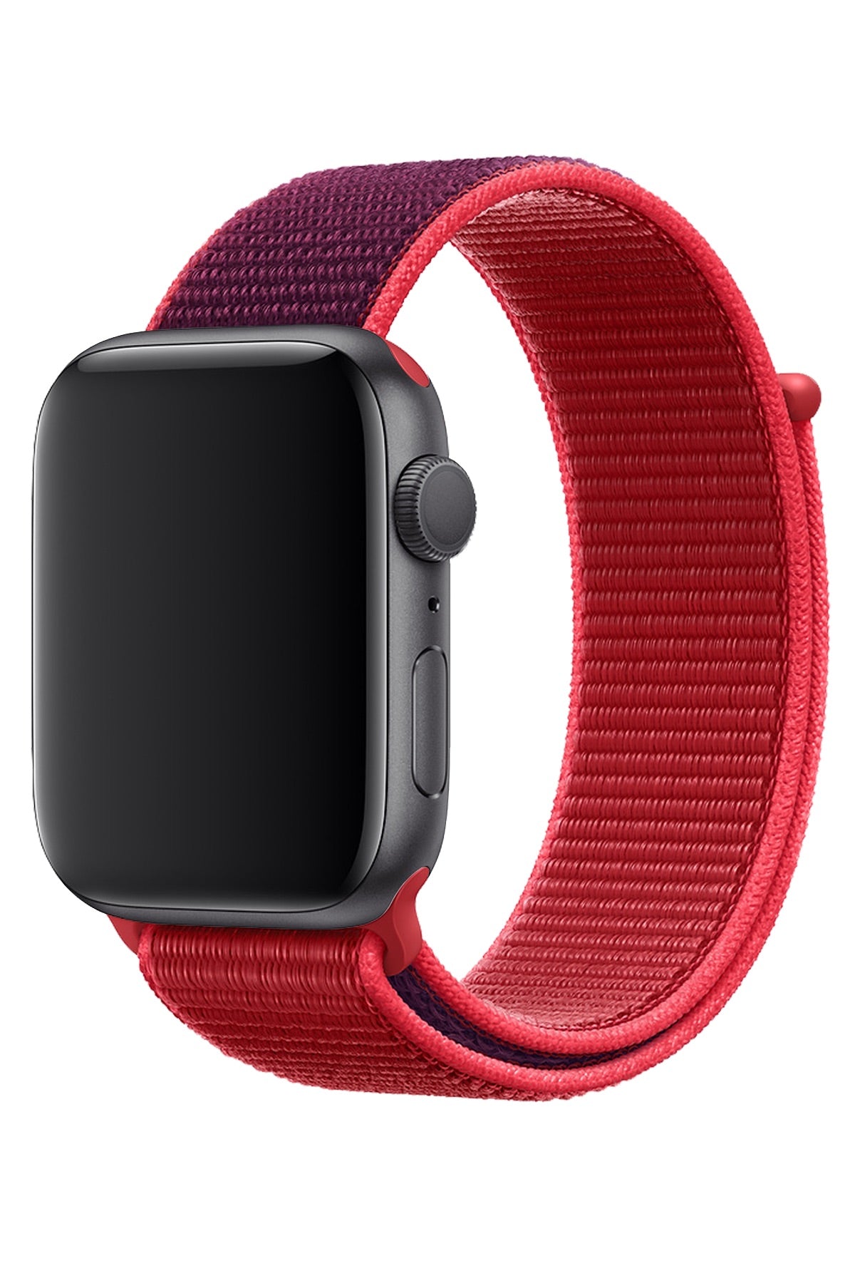 Apple Watch Uyumlu Spor Loop Kordon Karmen Kırmızı  bikordon