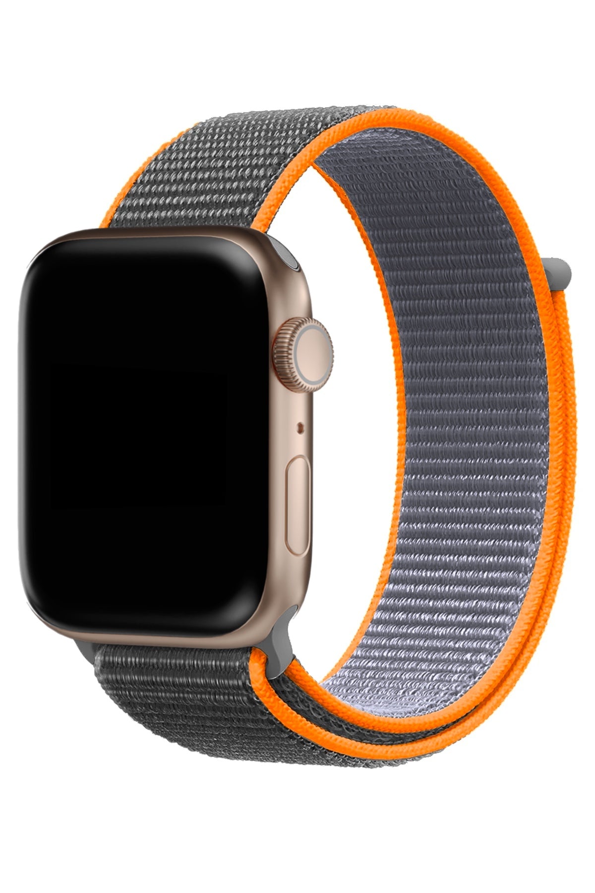 Apple Watch Uyumlu Spor Loop Kordon Kaya Turuncu  bikordon