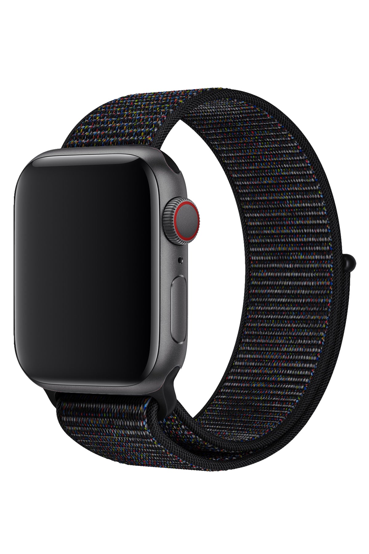Apple Watch Uyumlu Spor Loop Kordon Kırçıllı Siyah  bikordon
