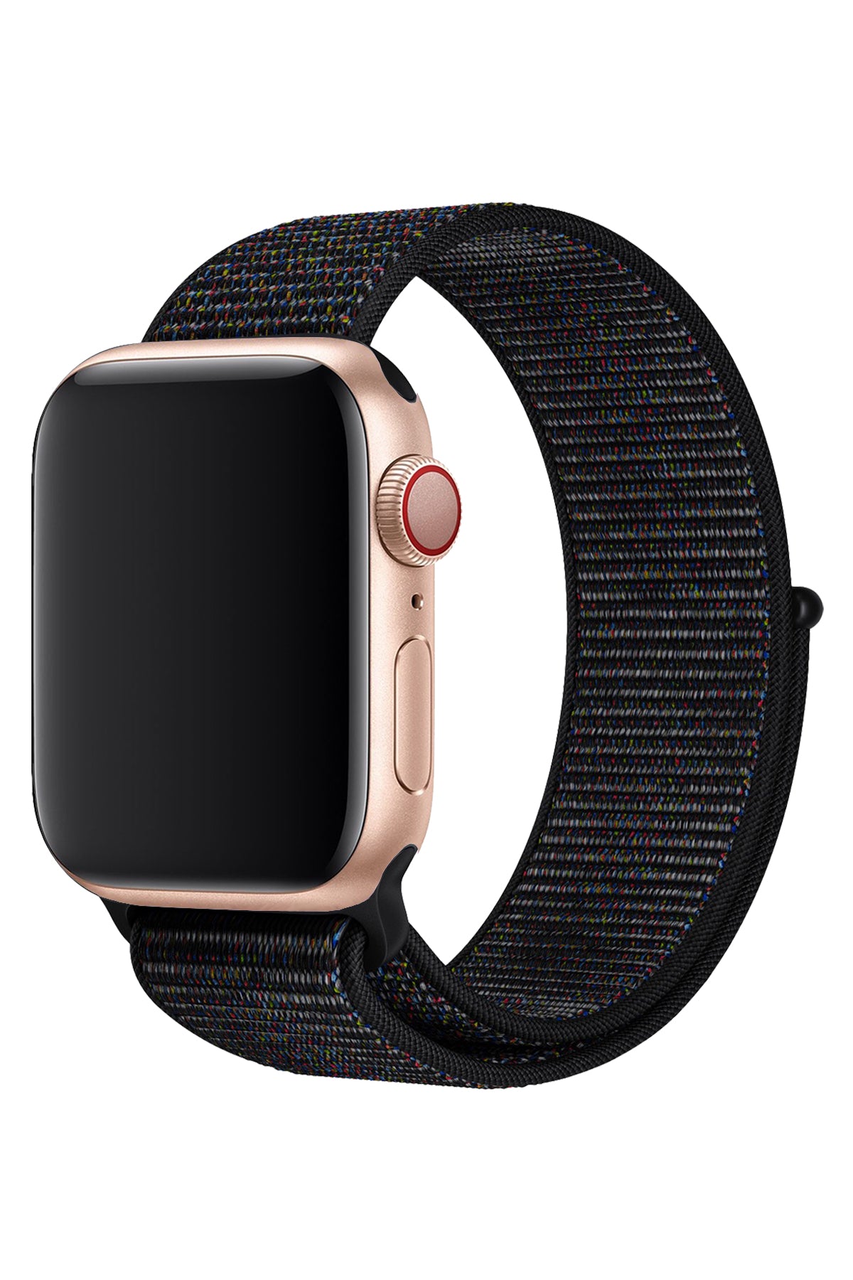 Apple Watch Uyumlu Spor Loop Kordon Kırçıllı Siyah  bikordon