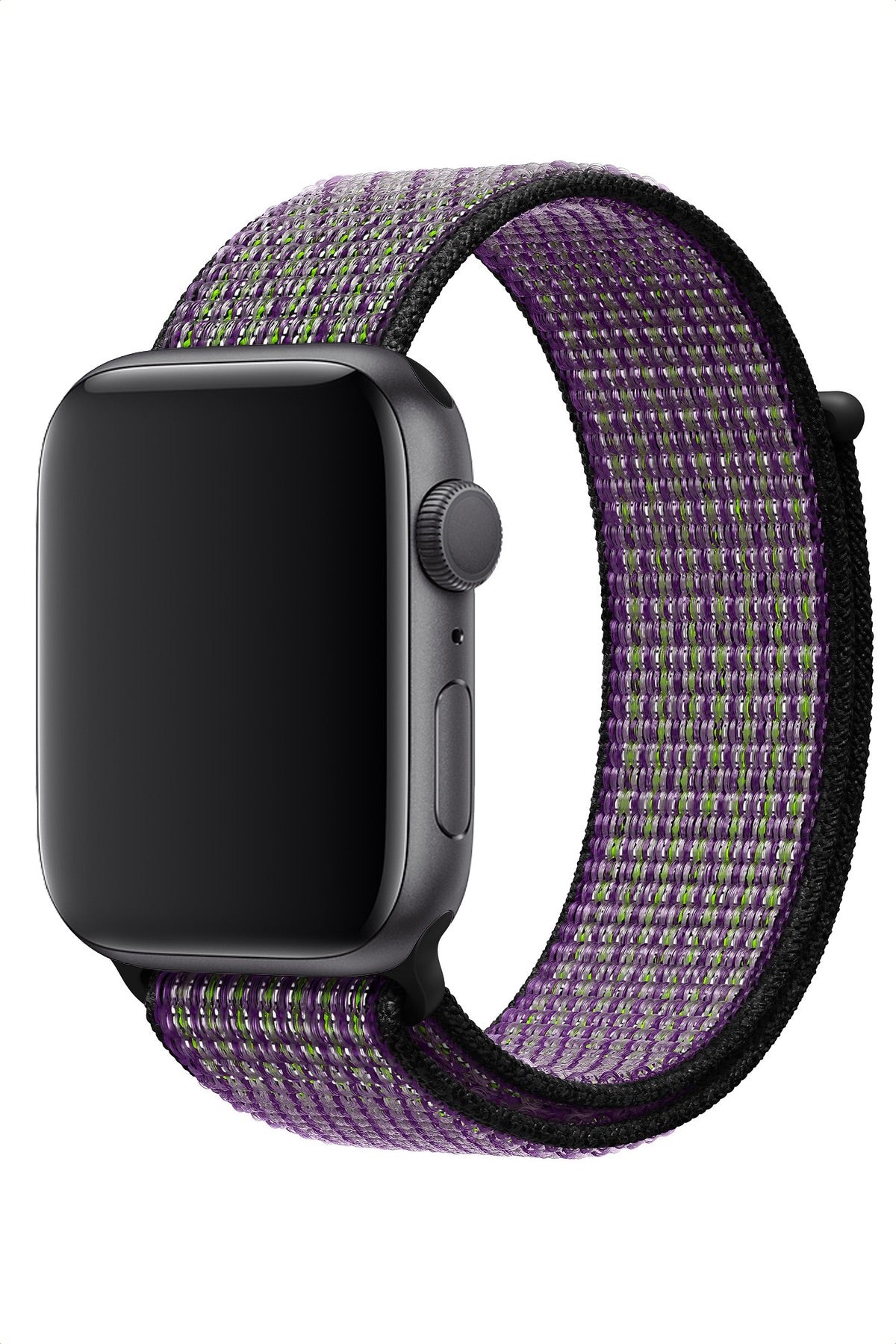 Apple Watch Uyumlu Spor Loop Kordon Mor Yeşil  bikordon