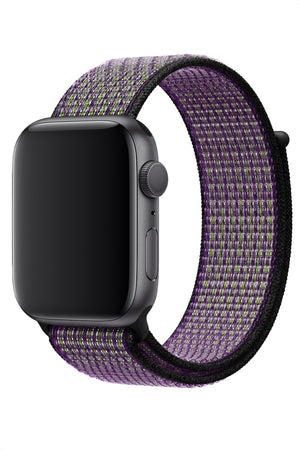 Apple Watch Uyumlu Spor Loop Kordon Mor Yeşil  bikordon