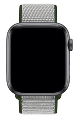 Apple Watch Compatible Sport Loop Band Gray Khaki 