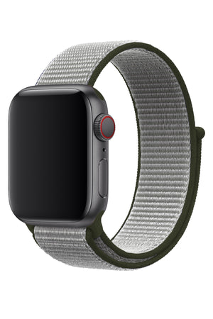Apple Watch Uyumlu Spor Loop Kordon Gri Haki  bikordon