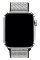 Apple Watch Compatible Sport Loop Band Gray Khaki 