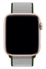 Apple Watch Compatible Sport Loop Band Gray Khaki 