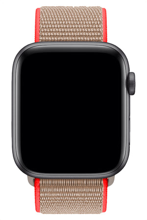 Apple Watch Compatible Sport Loop Band Neon Brown 