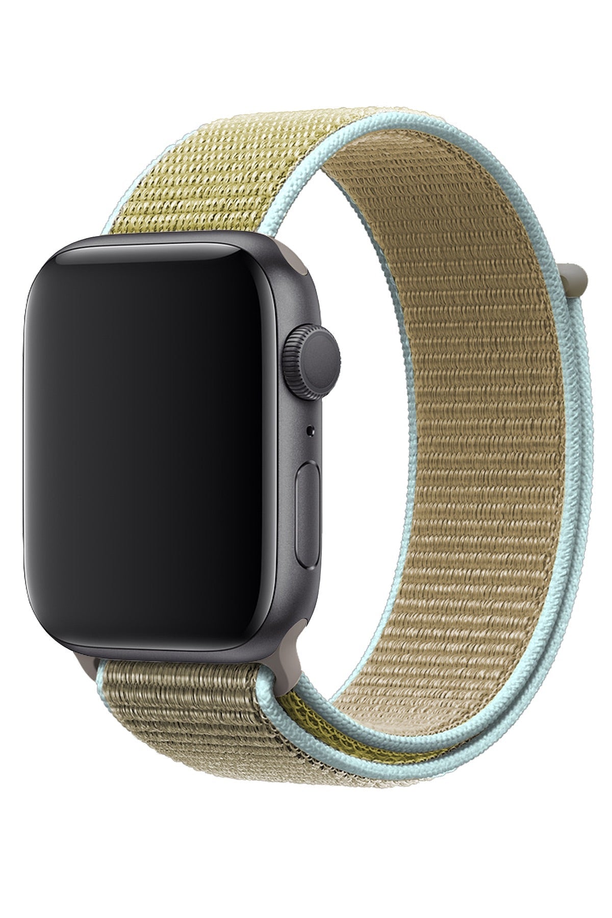 Apple Watch Uyumlu Spor Loop Kordon Yeşil Kahve  bikordon