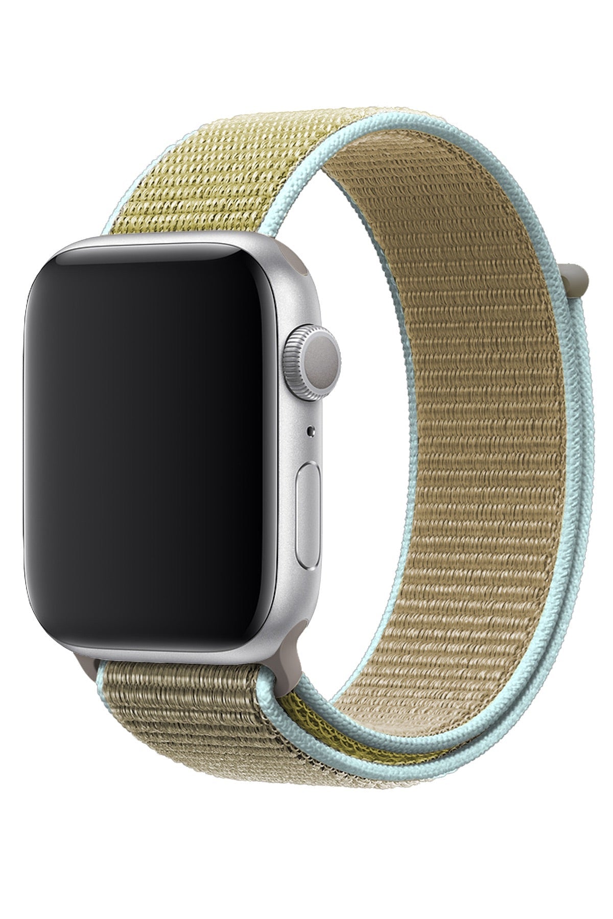 Apple Watch Uyumlu Spor Loop Kordon Yeşil Kahve  bikordon