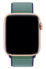Apple Watch Uyumlu Spor Loop Kordon Yeşil Lacivert
