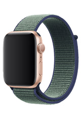 Apple Watch Uyumlu Spor Loop Kordon Yeşil Lacivert