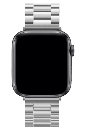 Apple Watch Uyumlu Üç Bakla Çelik Loop Kordon Gümüş Gri  bikordon