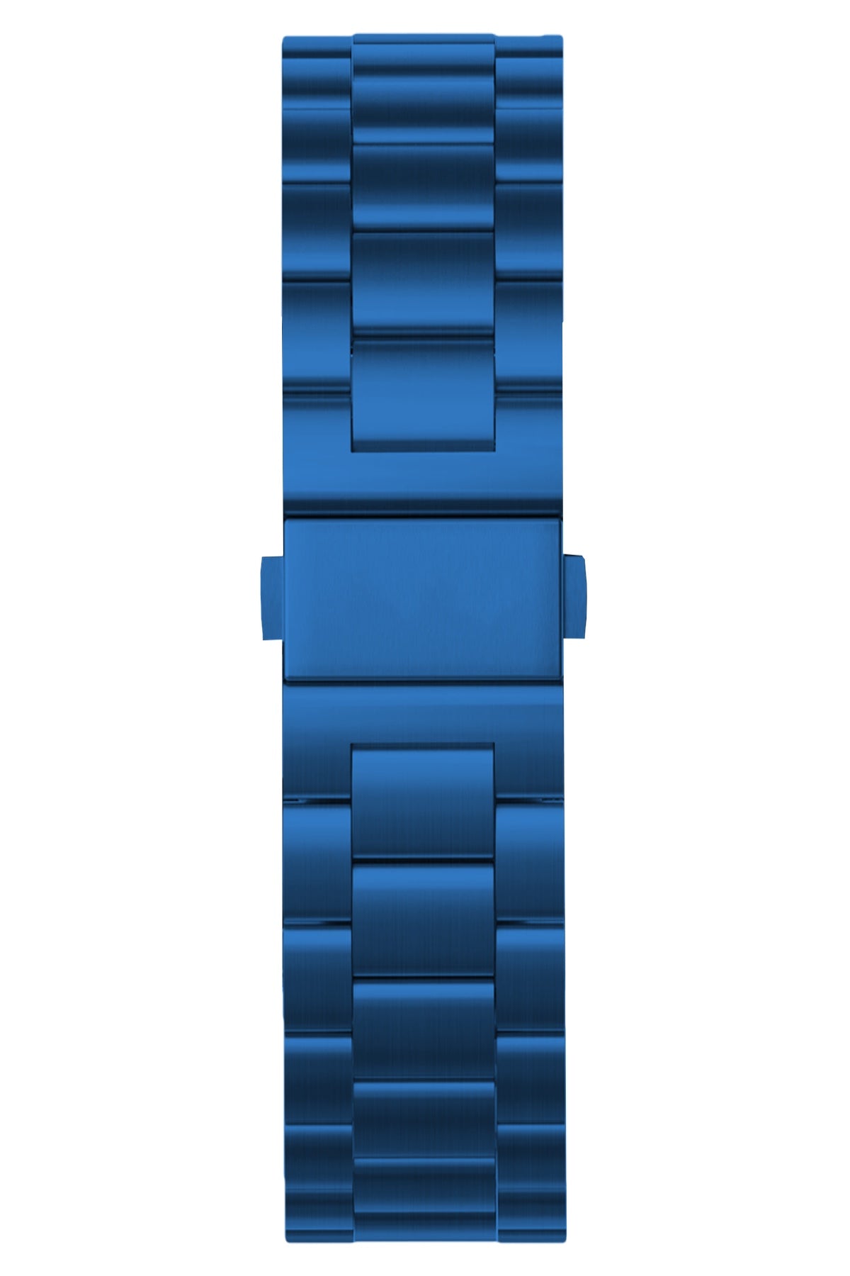 Apple Watch Compatible Three Links Steel Loop Band Blue