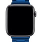 Apple Watch Compatible Three Links Steel Loop Band Blue