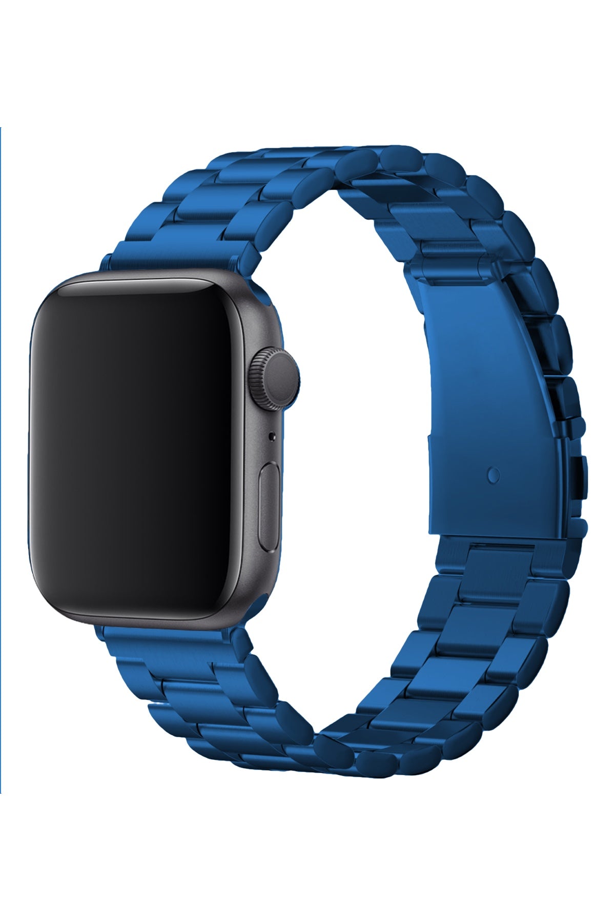 Apple Watch Uyumlu Üç Bakla Çelik Loop Kordon Mavi  bikordon