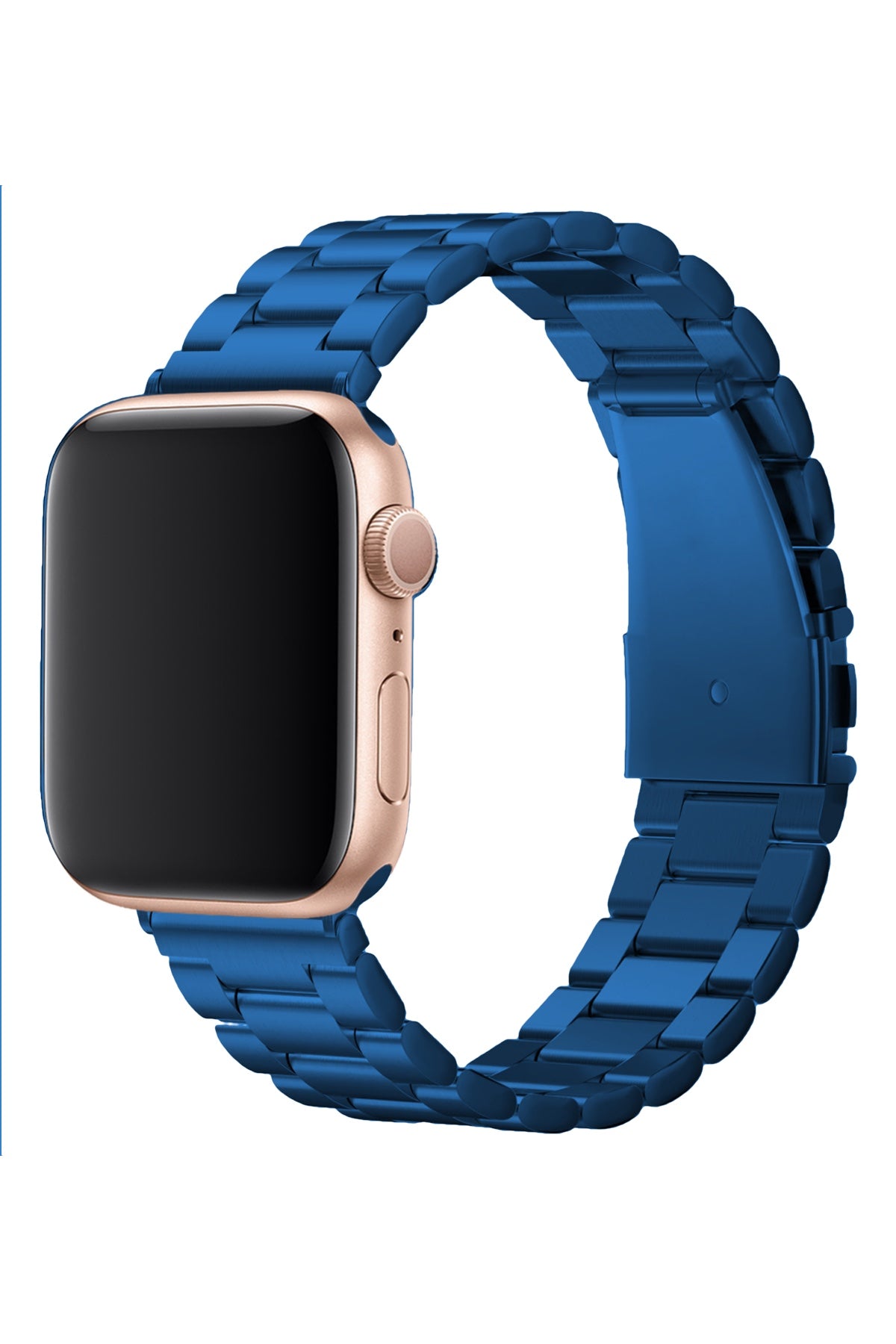 Apple Watch Uyumlu Üç Bakla Çelik Loop Kordon Mavi  bikordon