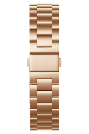 Apple Watch Uyumlu Üç Bakla Çelik Loop Kordon Rose Gold  bikordon